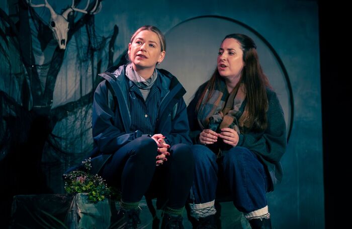 Fiona MacNeil and MJ Deans in Righ Iasgair: The Fisher King at &Ograve;ran M&oacute;r, Glasgow. Photo: Tommy Ga-Ken Wan