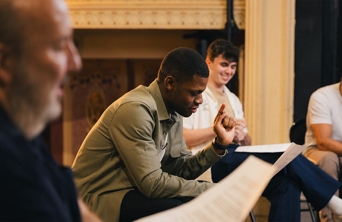 Paul Chahidi, David Olaniregun and Sonny Monaghan, Photo: Actors&rsquo; Trust