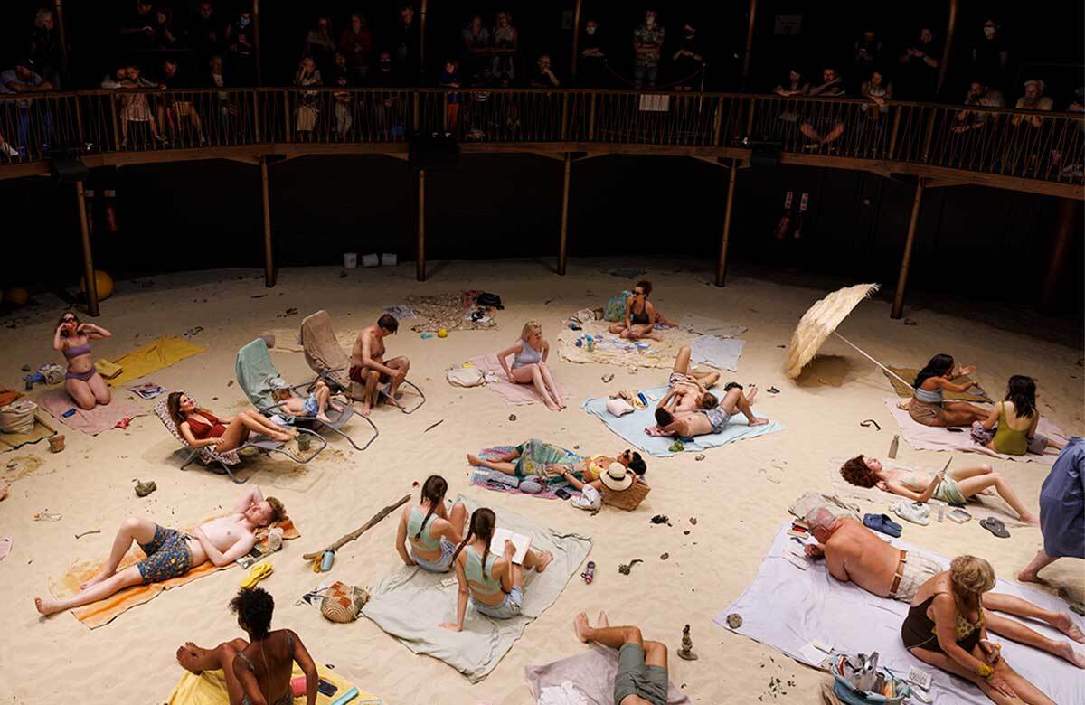 Sun and Sea, part of London International Festival of Theatre 2022, at the Albany Theatre, London. Photo: Ellie Kurttz