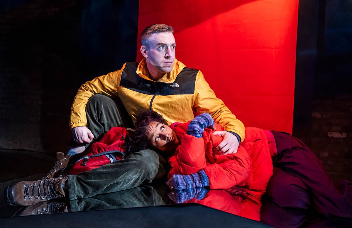 Ross O'Donnellan and Fanta Barrie in This Little Earth at the Arcola Theatre, London. Photo: Tristram Kenton