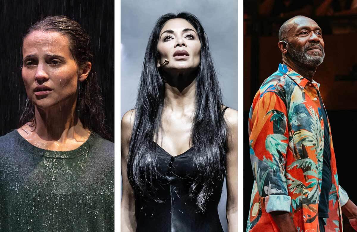 Alicia Vikander in The Lady from the Sea, Nicole Scherzinger in Sunset Boulevard and Lenny Henry in Every Brilliant Thing. Photos: Johan Persson/Marc Brenner/Helen Murray Alicia Vikander in The Lady from the Sea, Nicole Scherzinger in Sunset Boulevard and Lenny Henry in Every Brilliant Thing. Photos: Johan Persson/Marc Brenner/Helen Murray