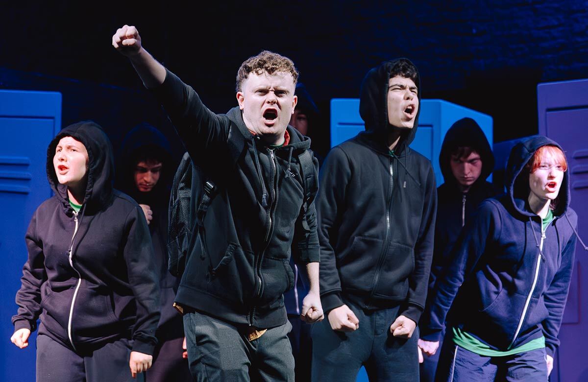 Cast of Big Ange at Live Theatre, Newcastle. Photo: Von Fox Promotions