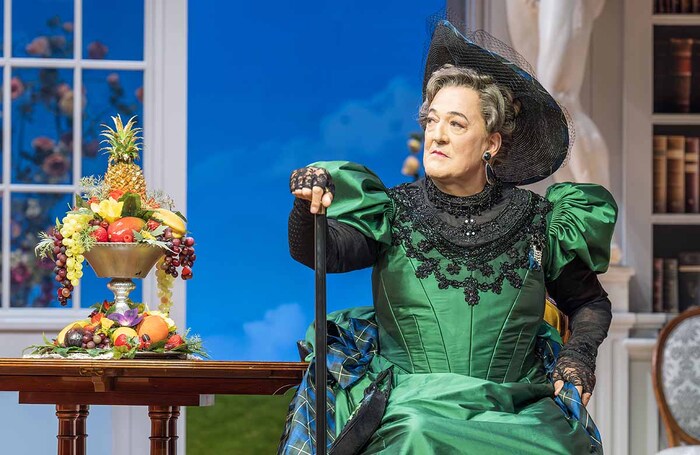 Stephen Fry in The Importance of Being Earnest at the No&euml;l Coward Theatre, London. Photo: Marc Brenner