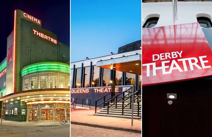 Stephen Joseph Theatre in Scarborough, Queen's Theatre Hornchurch in East London and Derby Theatre. Photos: James Drawneek/Chris Seddon