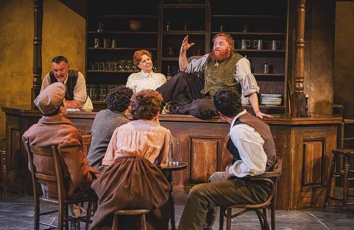 The cast of The Red Rogue of Bala at Theatr Clwyd, Mold. Photo: Kirsten McTernan