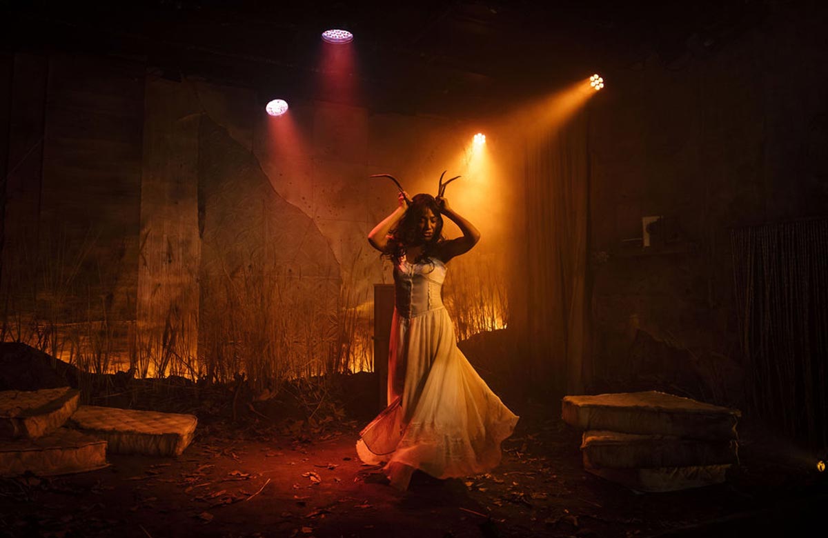 Tanya-Loretta Dee in Loop at Theatre503, London Photo: Zoe Birkbeck Photography