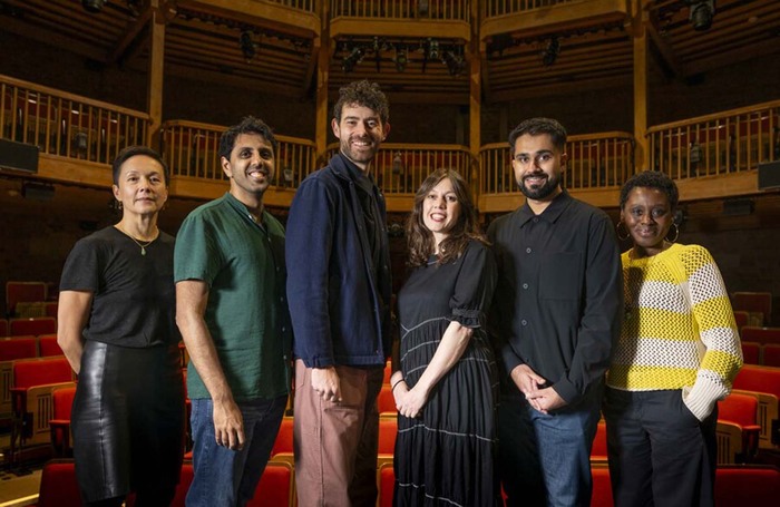 Pamela Carter, Vinay Patel, James Fritz, Laura Lomas, Karim Khan and Natasha Gordon. Photo: Nicola Young