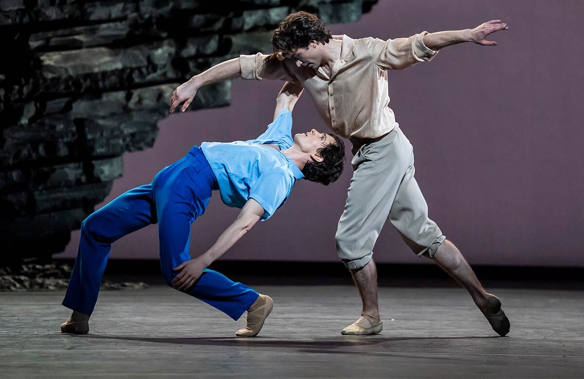 Matthew Ball and William Bracewell in Royal Ballet: Perspectives: Balanchine, Marston, Peck at Royal Opera House. Photo: Tristram Kenton