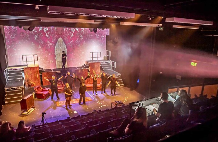 Technical theatre students training at Northbrook College (part of CCG Group) 