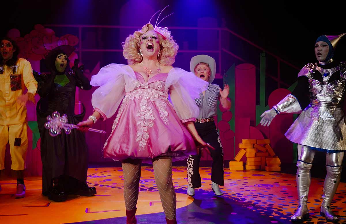The cast of Wicked Witches at Pleasance, London. Photo: Ella Carmen Dale