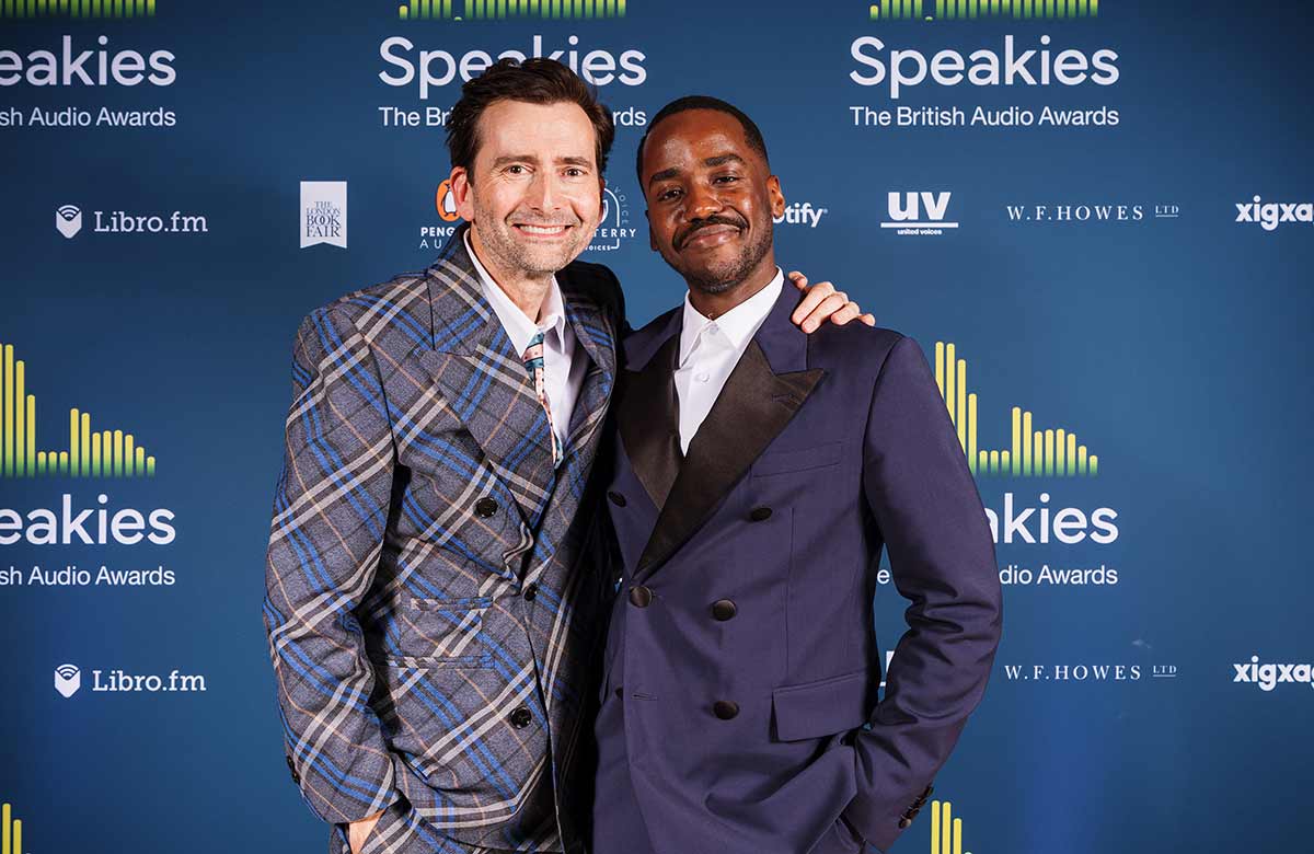 David Tennant and Ncuti Gatwa at the inaugural Speakies ceremony. Photo: Alex Brenner