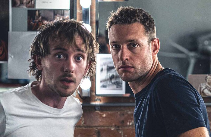 John Chisham and Adam Goodbody in Petty Men. Photo: Tom Dixon