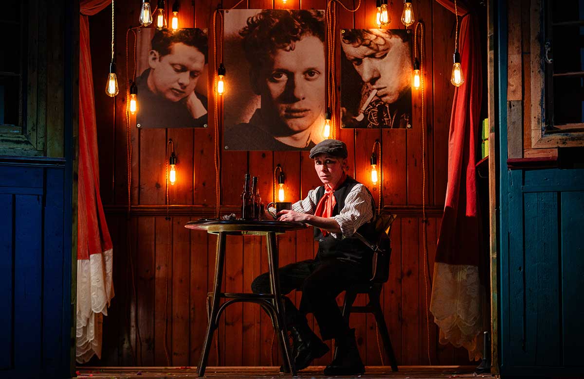 Katy Owen in A Child&rsquo;s Christmas in Wales at the Lucky Chance, Frome. Photo: Steve Tanner