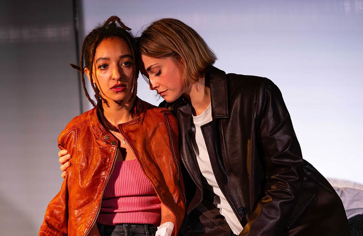 Patricia Allison and Stefanie Martini in Private View at Soho Theatre, London. Photo: Ciara Robinson Patricia Allison and Stefanie Martini in Private View at Soho Theatre, London. Photo: Ciara Robinson