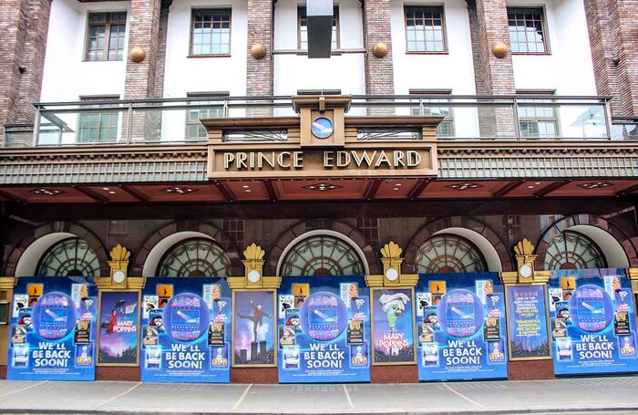 Prince Edward Theatre, London, in 2020. Photo: Shutterstock