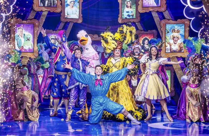 The cast of Aladdin at Newcastle Theatre Royal. Photo: Paul Coltas