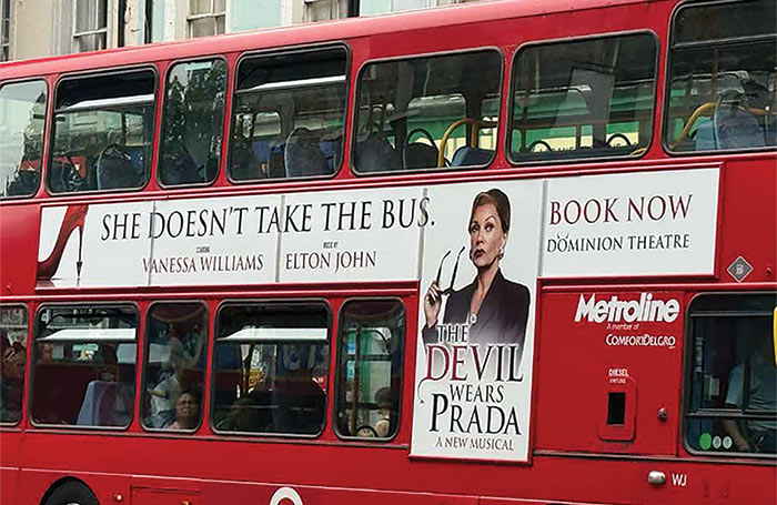 The Devil Wears Prada's marketing campaign covered public transport