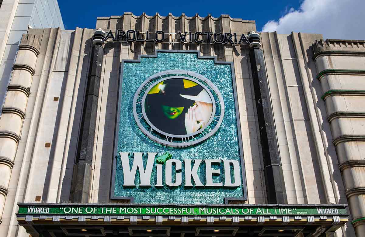 Wicked at the Apollo Victoria, London. Photo: Shutterstock