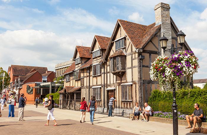 Shakespeare's birthplace in Stratford-upon-Avon. Photo: Shutterstock Shakespeare's birthplace in Stratford-upon-Avon. Photo: Shutterstock