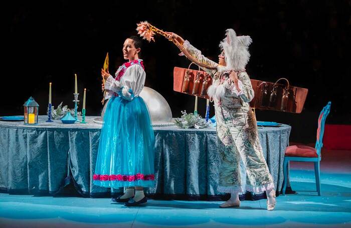 Members of the cast of Beauty and the Beast at Northern Stage, Newcastle. Photo: Pamela Raith