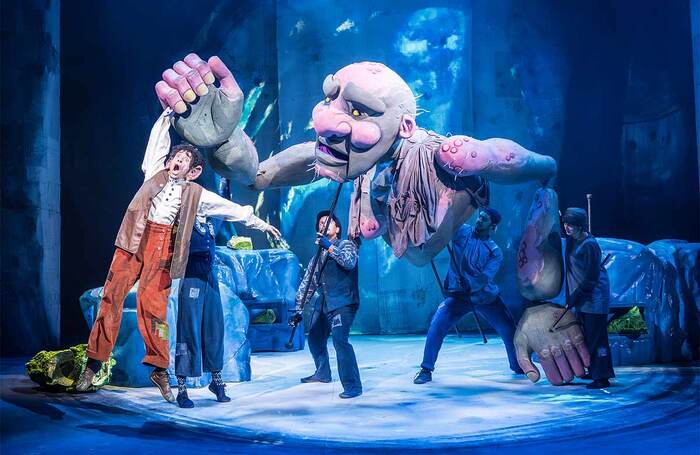 John Leader in The BFG at the Royal Shakespeare Theatre, Stratford-upon-Avon. Photo: Marc Brenner