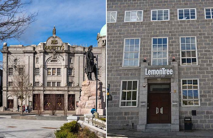 His Majesty's Theatre and the Lemon Tree in Aberdeen