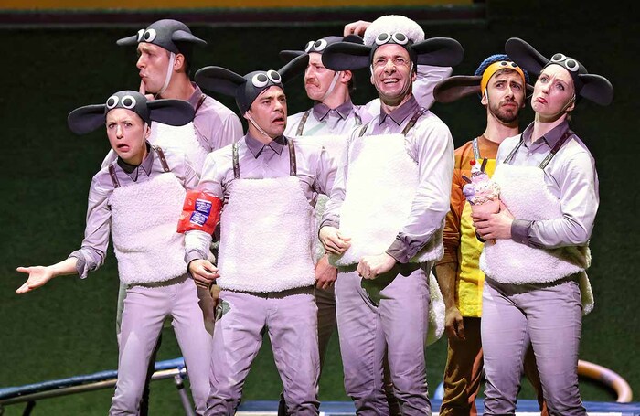 The cast of Shaun the Sheep's Circus Show at Aviva Studios, Manchester. Photo: Prudence Upton The cast of Shaun the Sheep's Circus Show at Aviva Studios, Manchester. Photo: Prudence Upton