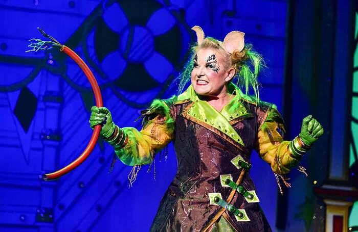 Wendi Peters in Dick Whittington at Derby Arena. Photo: Robert Day Wendi Peters in Dick Whittington at Derby Arena. Photo: Robert Day