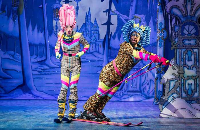 George Heyworth and Kat B in Cinderella at Hackney Empire, London. Photo: Mark Senior George Heyworth and Kat B in Cinderella at Hackney Empire, London. Photo: Mark Senior