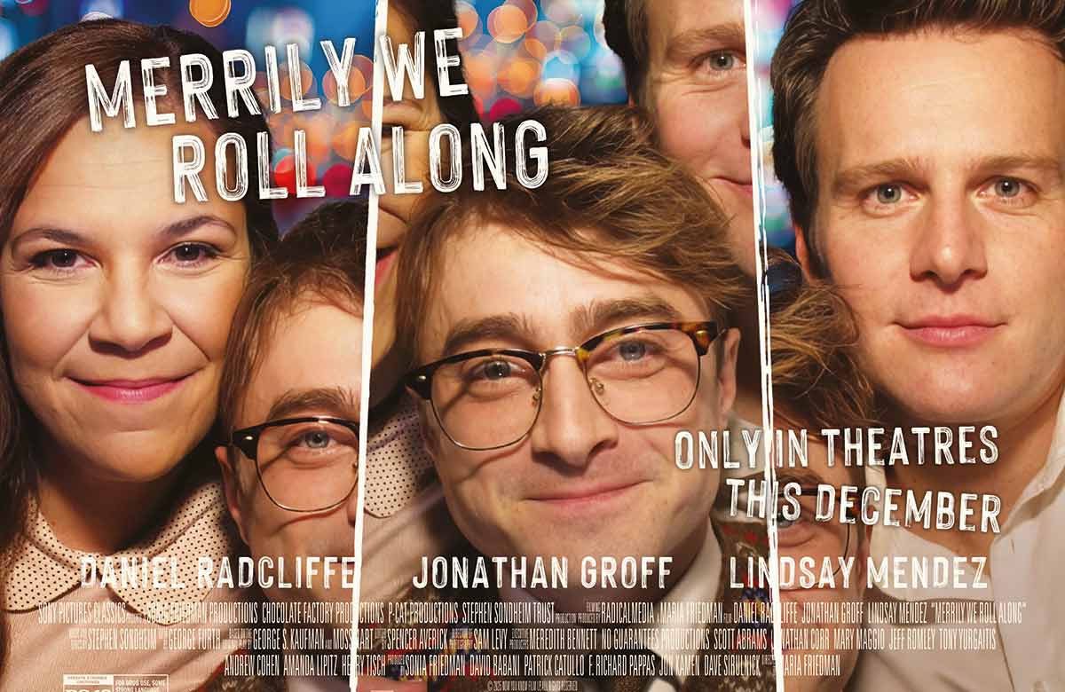 Poster for the film version of Merrily We Roll Along, in cinemas from December 5, 2025