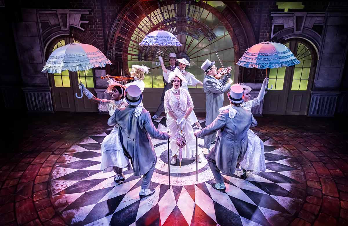 The cast of My Fair Lady at Mill at Sonning, Reading. Photo: Pamela Raith Photography