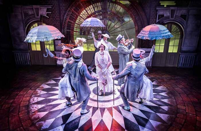 The cast of My Fair Lady at Mill at Sonning, Reading. Photo: Pamela Raith Photography