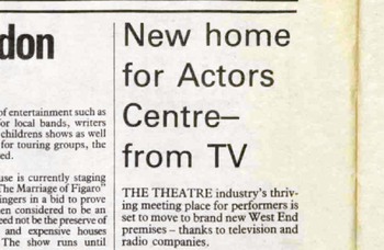 TV saves the theatre stars &ndash; 40 years ago in The Stage