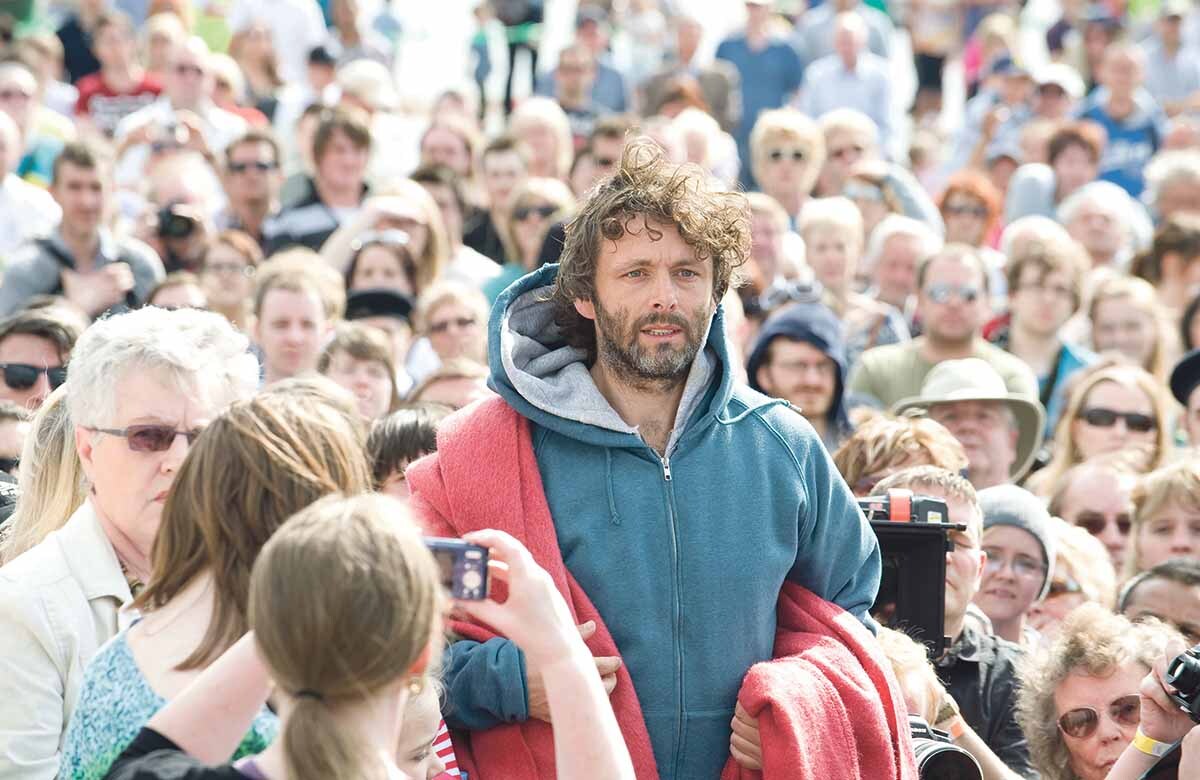 Michael Sheen in the National Theatre Wales production of The Passion in Port Talbot (2010). Photo: Geraint Lewis