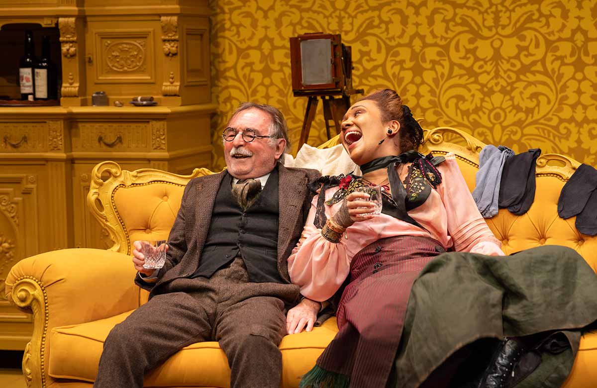 Ron Cook and Tori Allen Martin in When We Are Married at the Donmar Warehouse, London. Photo: Johan Persson