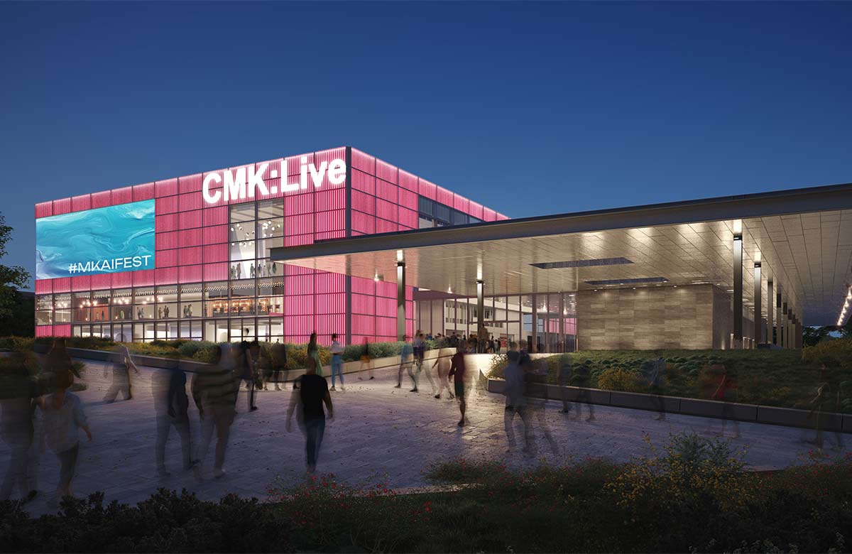 Artist's rendering of ATG Entertainment's planned venue in Milton Keynes