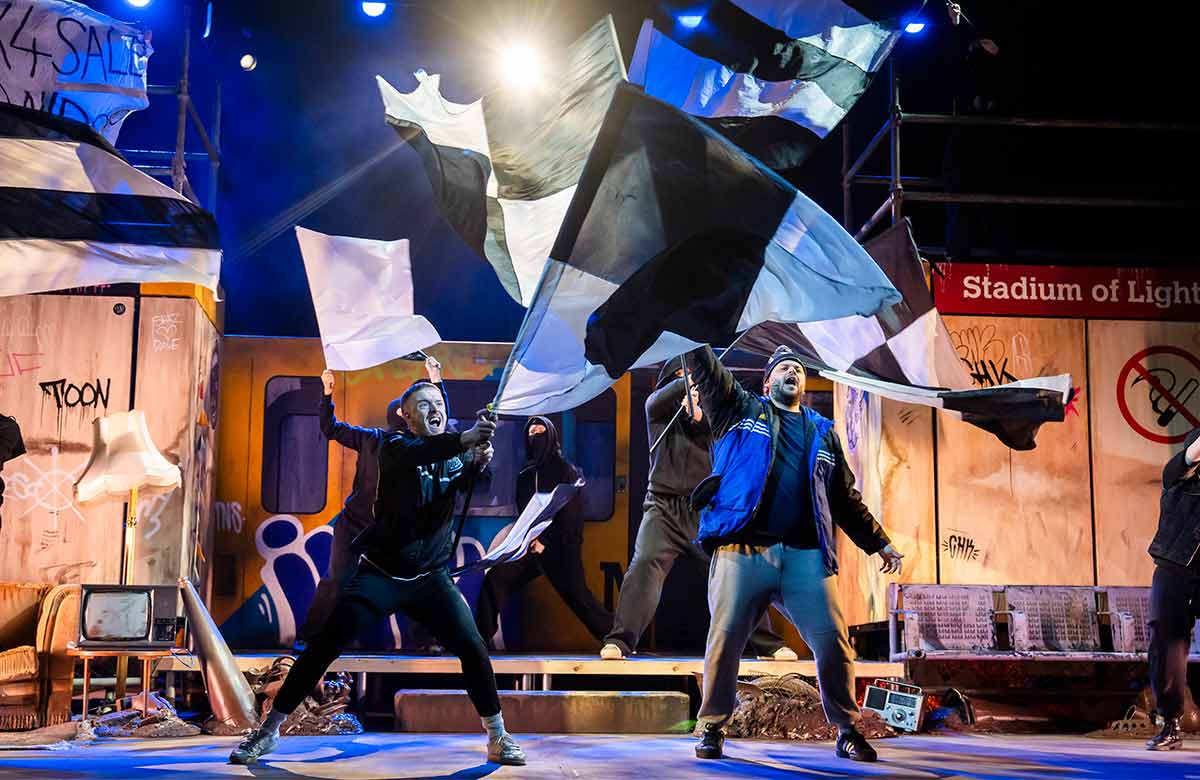 Dean Logan and Jack Robertson in Gerry and Sewell at the Aldwych Theatre, London. Photo: Tristram Kenton