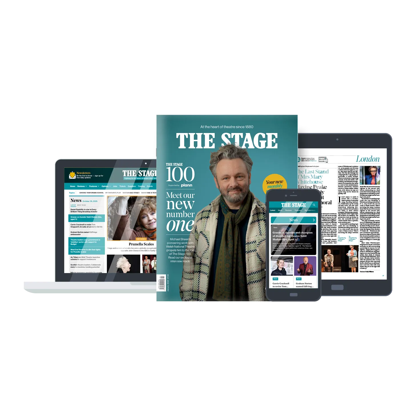 The Stage print & digital subscription package