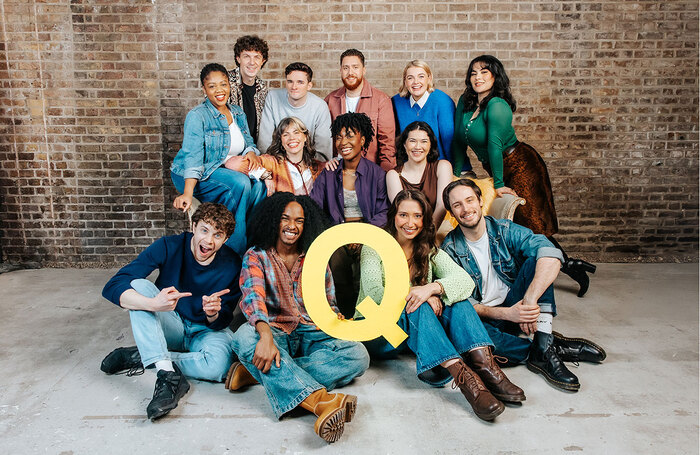 Avenue Q's full company. Photo by Danny Kaan.