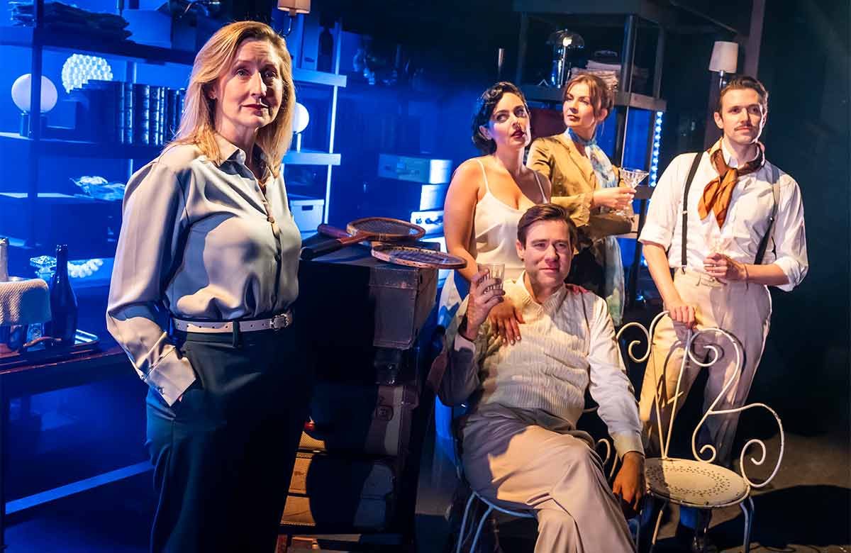 Lauren Ward, Hannah Corneau, David Hunter, Amy Parker and David Austin-Barnes in Beautiful Little Fool at Southwark Playhouse Borough, London. Photo: Tristram Kenton Lauren Ward, Hannah Corneau, David Hunter, Amy Parker and David Austin-Barnes in Beautiful Little Fool at Southwark Playhouse Borough, London. Photo: Tristram Kenton