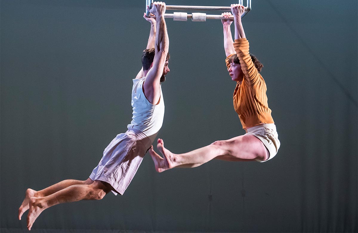 Alex Harvey and Charlotte Mooney in Ockham&rsquo;s Razor: Collaborator. Photo: Tristram Kenton