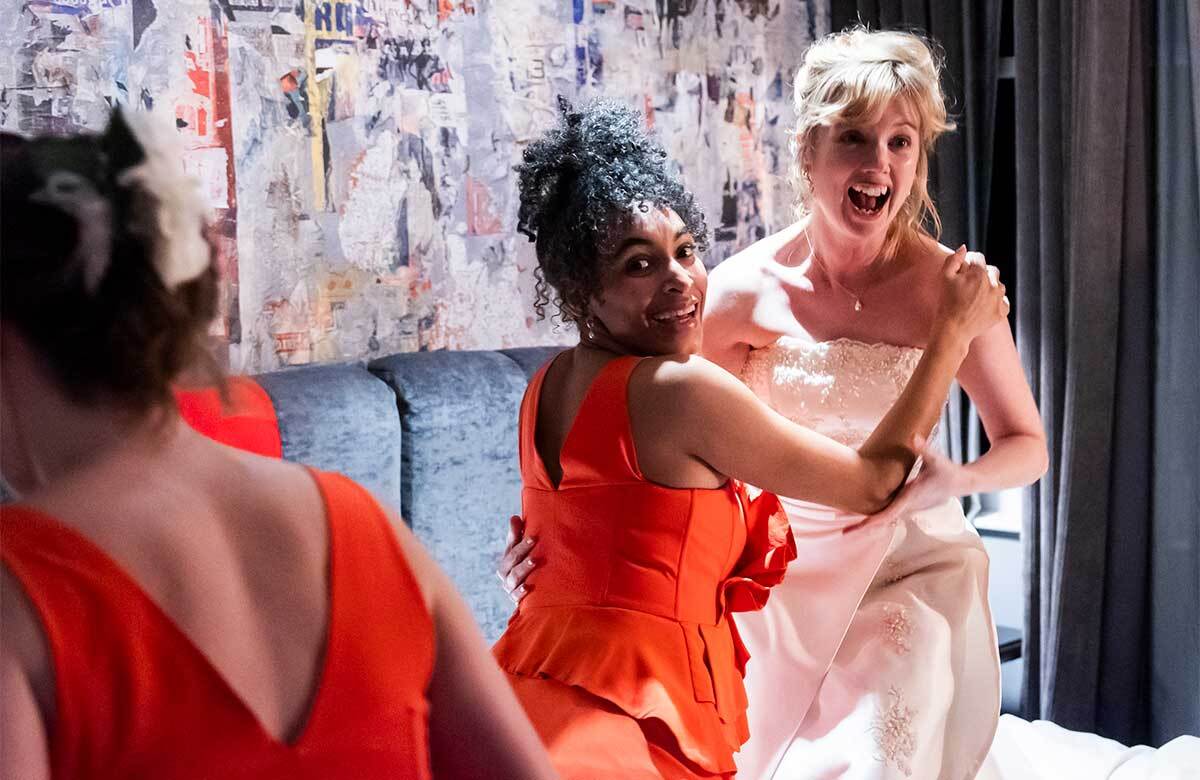 Tessie Orange Turner and Carla Langley in Dante Or Die: I Do at Malmaison Hotel, London. Photo: Tristram Kenton