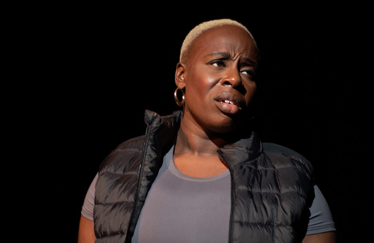 Toyin Ayedun-Alase in Mother.Dad at the Omnibus Theatre, London. Photo: Kathleen O&rsquo;Dougherty