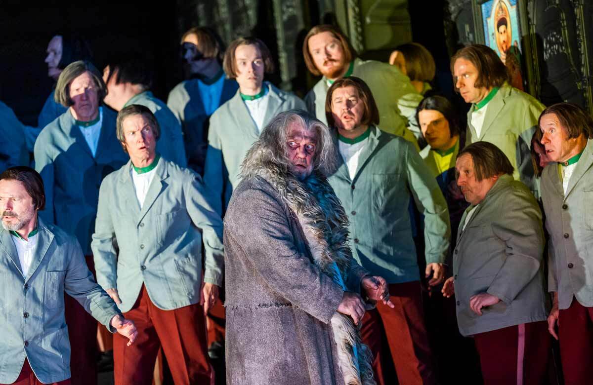 The cast of Boris Godunov at the Royal Opera House, London. Photo: Tristram Kenton