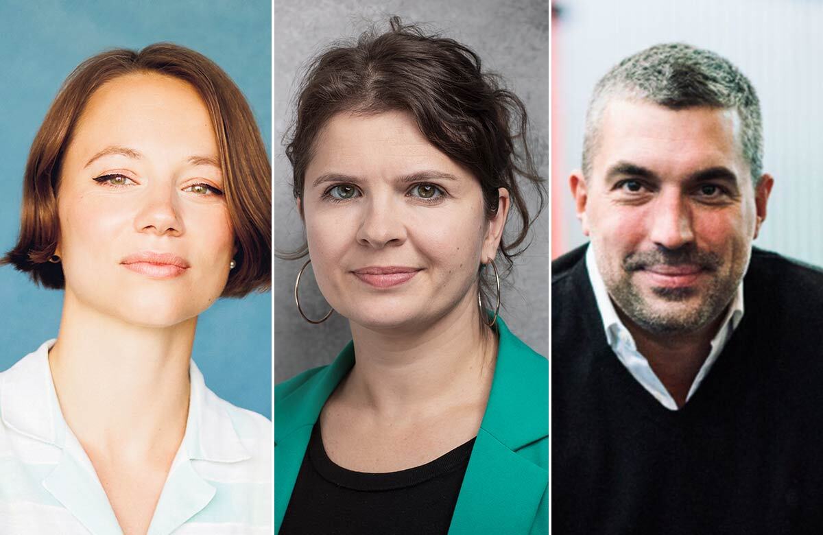 Francesca Moody, Eleanor Lloyd and Tristan Baker. Photos: Richard Lakos/Michael Wharley