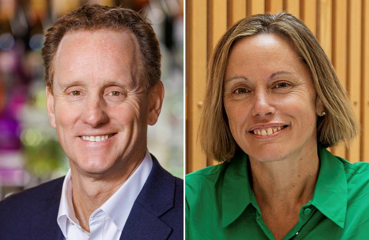 Former ATG chief executive Ted Stimpson and Melanie Smith, who was announced as Stimpson&rsquo;s successor today