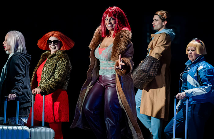 Danielle de Niese (centre) in The Rise and Fall of the City of Mahagonny at the London Coliseum. Photo: Tristram Kenton Danielle de Niese (centre) in The Rise and Fall of the City of Mahagonny at the London Coliseum. Photo: Tristram Kenton