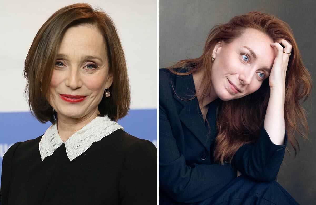 Kristin Scott Thomas and Georgina Duncan, who both took home awards at the Women's Prize for Playwriting ceremony. Photos: Shutterstock/Andrew James