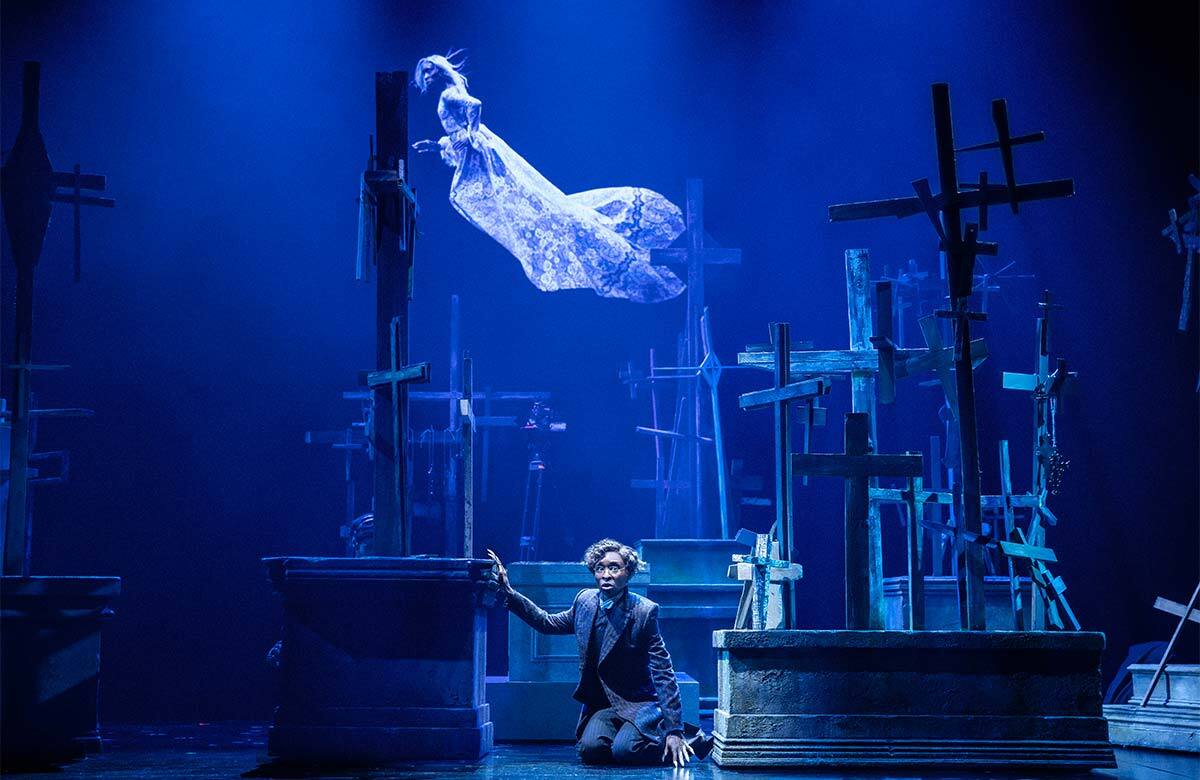Cynthia Erivo in Dracula at the Noël Coward Theatre, London. Photo: Daniel Boud Cynthia Erivo in Dracula at the Noël Coward Theatre, London. Photo: Daniel Boud