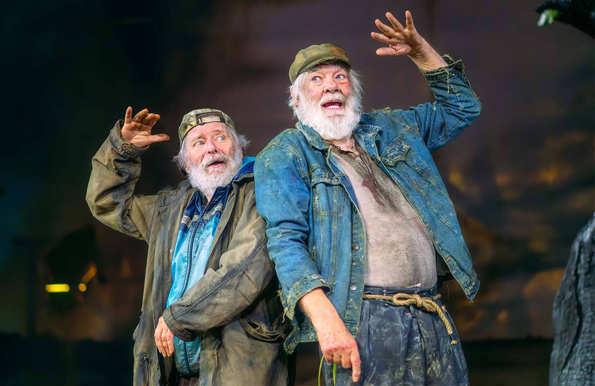 George Costigan and Matthew Kelly in Waiting for Godot at the Citizens Theatre, Glasgow. Photo: Mihaela Bodlovic